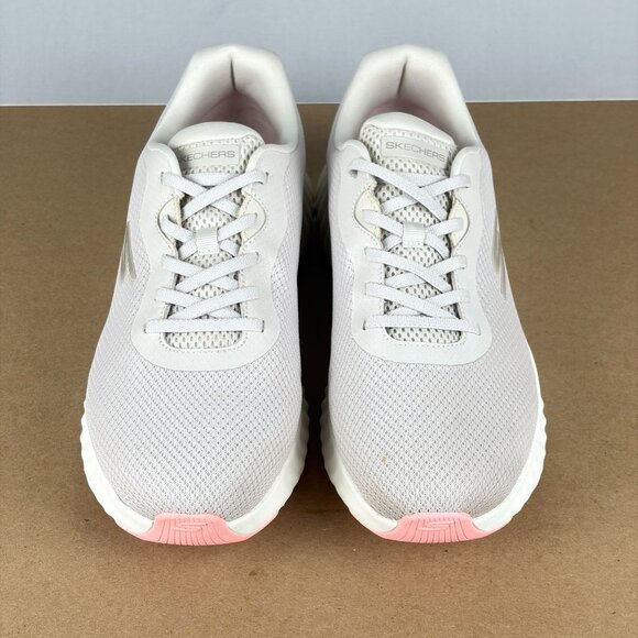 Skechers Go Run Now Calumet No Tie Running Shoes Womens 11 Natural Low Top - Picture 2 of 10